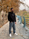 هودی باکسی با گلدوزی طرح سگ